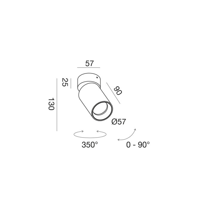 Plafone orientabile - gfa1394